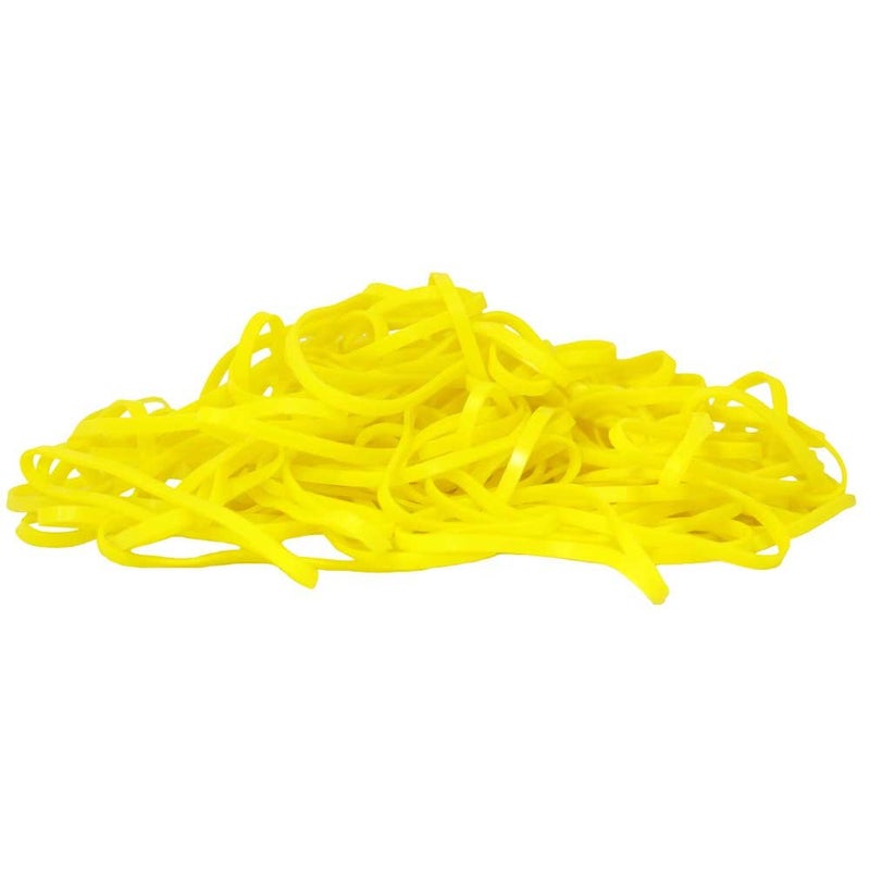 JAM PAPER Colorful Rubber Bands - Size 33 - Yellow Rubberbands - 100/Pack - Image 2